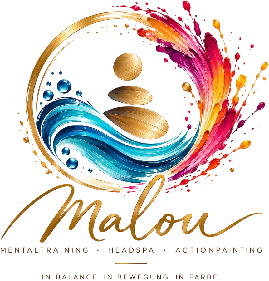 Malou – Mentaltraining, Headspa, Actionpainting. In Balance. In Bewegung. In Farbe.